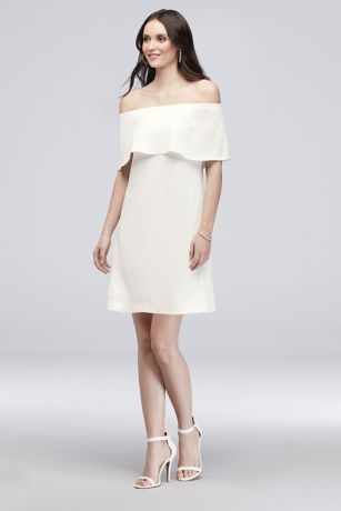 charles henry off the shoulder dress