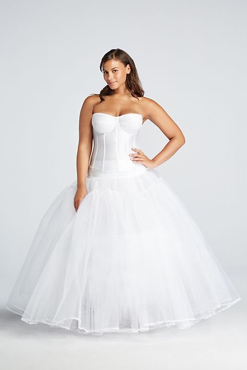 David's Bridal Extreme Ball Gown Hoop Plus Size Slip