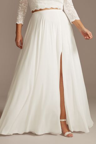 plus size wedding dress separates