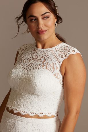 plus size wedding dress separates