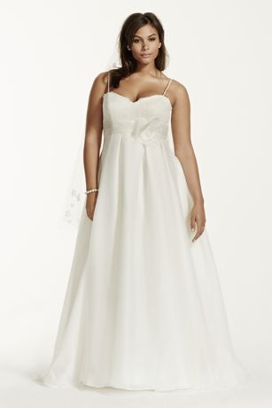 Plus Size Wedding Dress with Spaghetti 