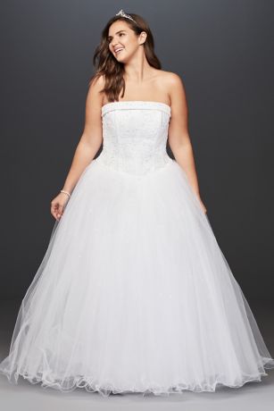 Picture of Tulle Wedding Dress with Beaded Satin Bodice