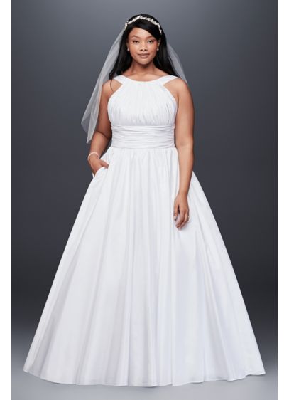 Long Ballgown Glamorous Wedding Dress - David's Bridal Collection