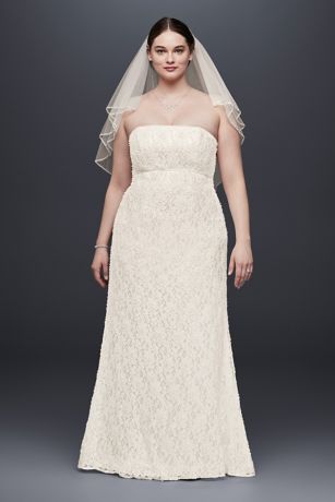 plus size empire wedding dress