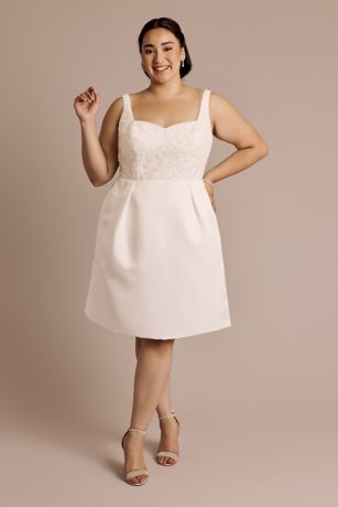 Picture of Satin Tank Mini Dress with 3D Beaded Flowers