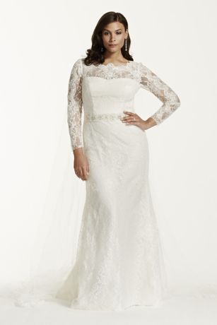 long sleeve david's bridal