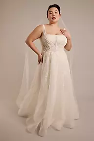 Long Sleeves Bridal Ball Gown Plus Size Wedding Dresses Lace Tulle Lb3308 -  China Wedding Dresses and Dress price