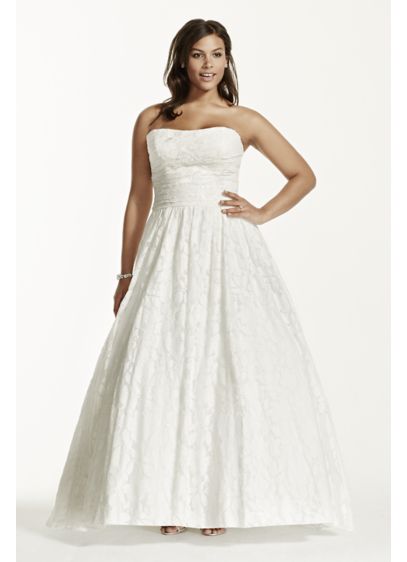 Lace Plus  Size  Wedding  Dress  with Pocket  Detail David s 