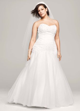 plus size wedding dress tulle skirt