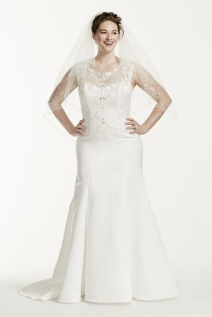 Plus Size Long Sleeve Wedding Dress With Low Back | David's Bridal