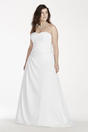 drop waist wedding dress plus size