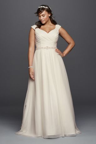 david's bridal full figure wedding dresses