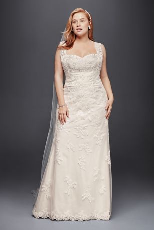 Chiffon Empire Waist Plus Size Wedding Dress | David's Bridal