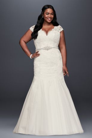 david's bridal plus size wedding dresses with sleeves