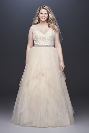 layered tulle ball gown