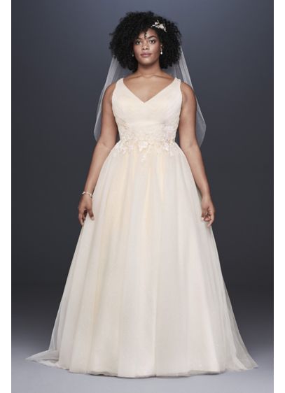 Long A-Line Romantic Wedding Dress - David's Bridal Collection