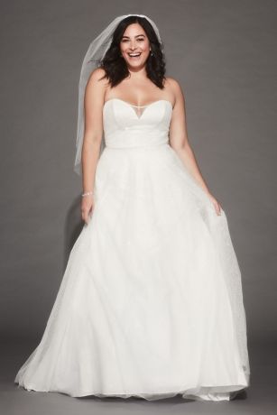 plus size white wedding dresses cheap