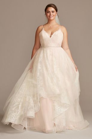 david's bridal wedding guest plus size