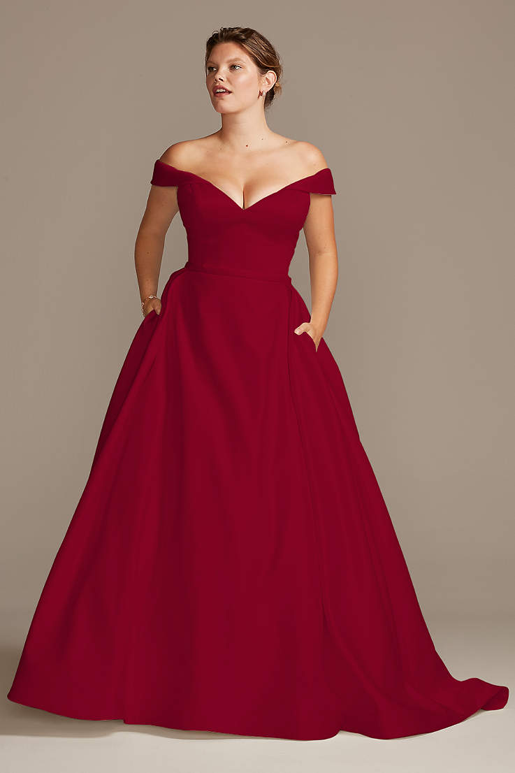 Plus Size Rhinestones Long Bridesmaid Evening Cocktail Bridal Dress Ball Gown 