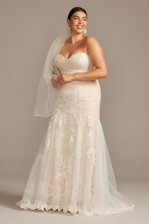 david's bridal full figure wedding dresses