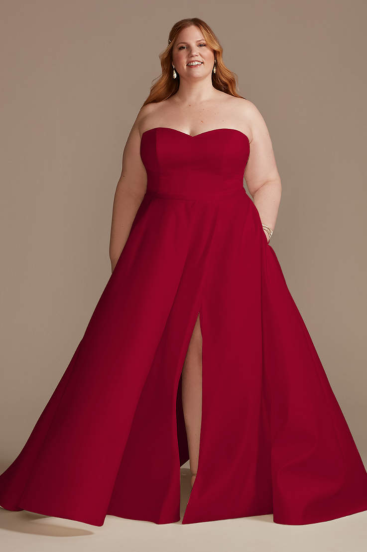 Plus Size Red Dresses | Davids Bridal