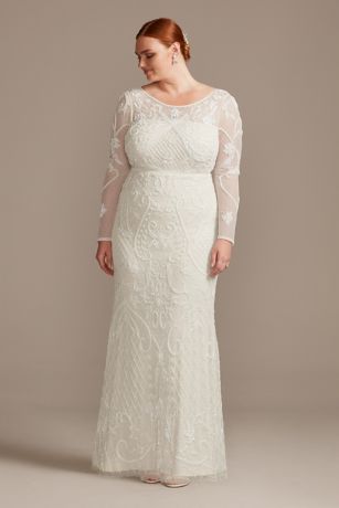 long sleeve david's bridal