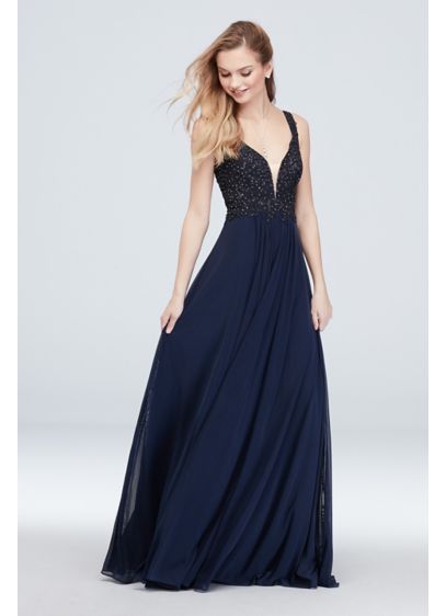 Long A-Line Tank Formal Dresses Dress - Betsy and Adam