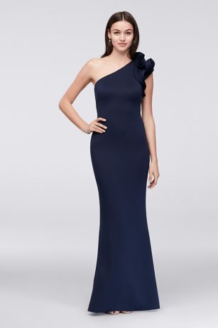 betsy and adam one shoulder dress