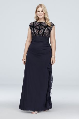 long gown design for plus size