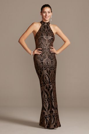 slinky ball gown