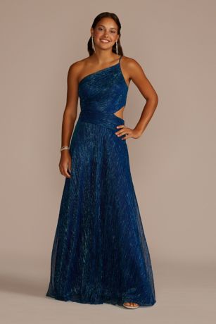 betsy adam evening dresses Betsy and Adam Stone Mesh Halter Neck Dress A27001