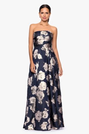 Picture of Strapless Floral A-Line Dress