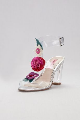 betsey johnson beauty in bloom block heel