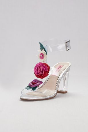 betsey johnson clear shoes