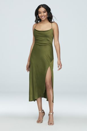 spaghetti slip dress