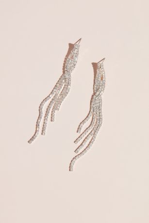 Picture of Shoulder Duster Dangle Earring with Twist Detail
