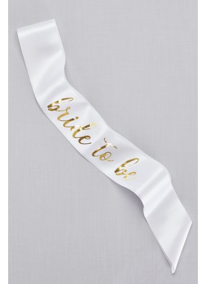 Gold Foil Bride To Be Sash - Wedding Gifts & Decorations