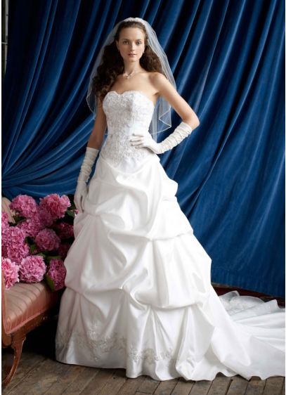 Strapless Sweetheart Pick-Up Ball Gown | David's Bridal