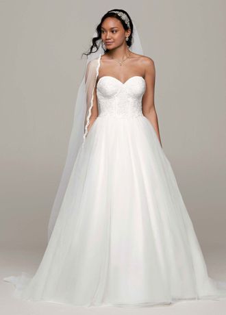 david's bridal corset dress