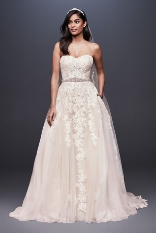 david's bridal lace wedding dress