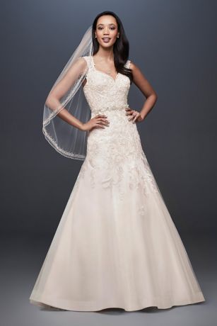 david's bridal short sleeve wedding dress