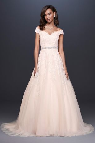 david's bridal off shoulder bridesmaid