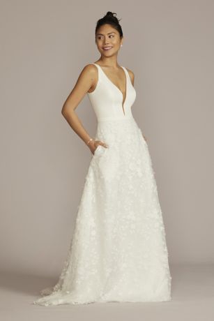 Picture of As Is Floral A-Line Wedding Dress with Pockets
