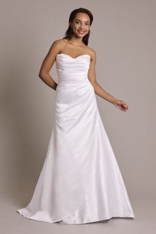 Picture of Beaded Satin Sweetheart A-Line Wedding Dress