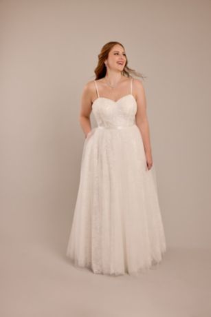 Picture of As Is Strapless Lace Corset Wedding Dress