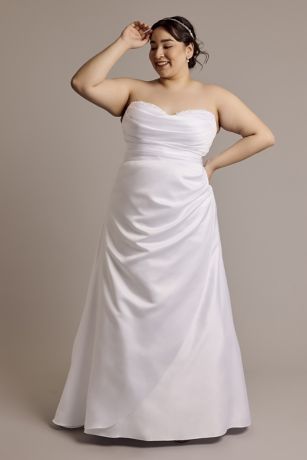 Picture of As Is Beaded Satin Sweetheart A-Line Wedding Dress