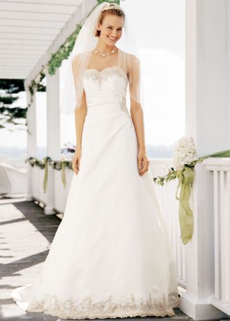 david's bridal a line gown