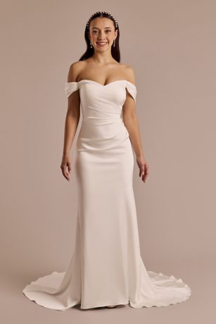 Picture of Matte Satin Mermaid Wedding Dress