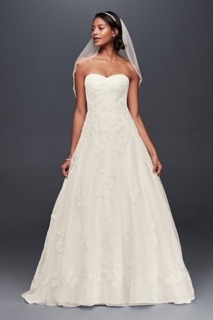 david's bridal a line dress