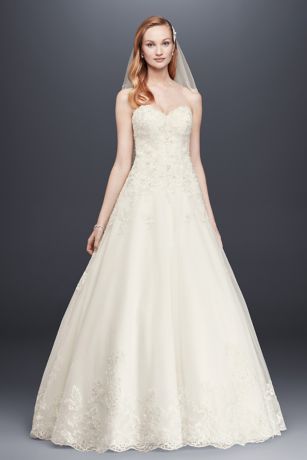 As-Is Beaded Lace-Tulle Ball Gown 